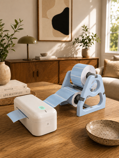 Triple Roll Label Dispenser Stand