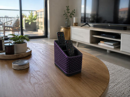 3 Compartment TV Remote Holder